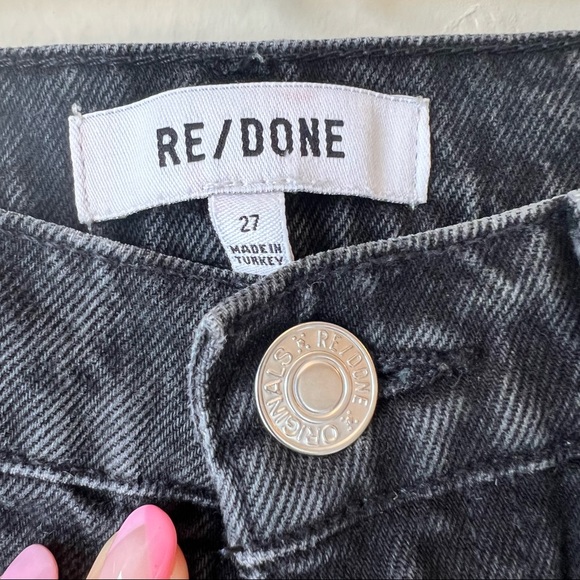 Redone Black 70’s Straight Jeans size 27 - Picture 9 of 10